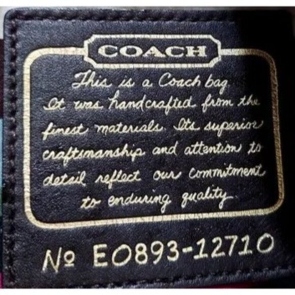 Coach Cursive Creed Limited Edition Legacy Garcia Mixed Patent & Suede Leather - Picture 6 of 7